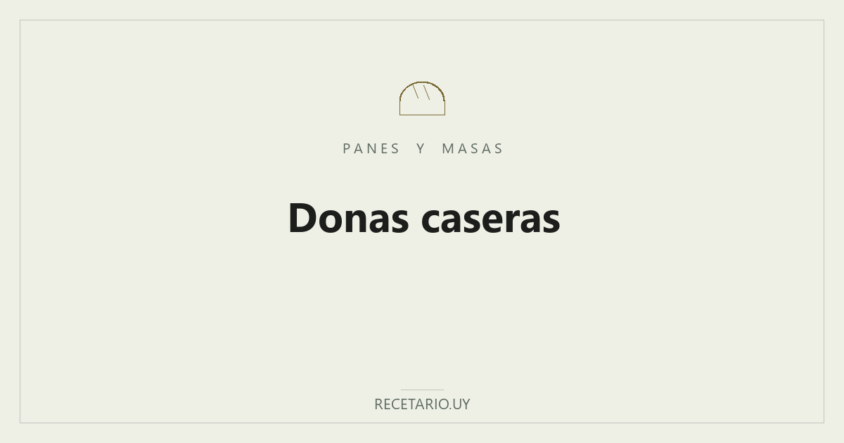 Donas caseras