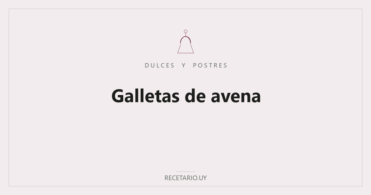 Galletas de avena