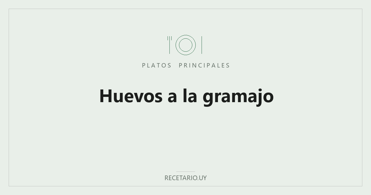 Huevos a la gramajo