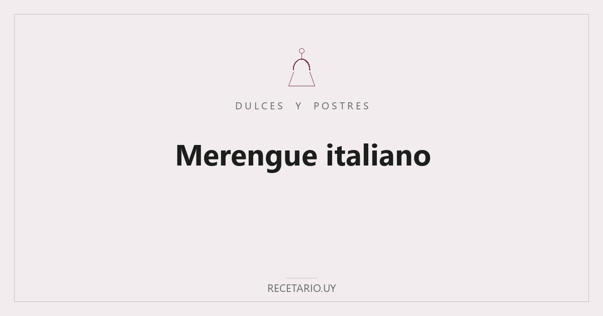 Merengue italiano