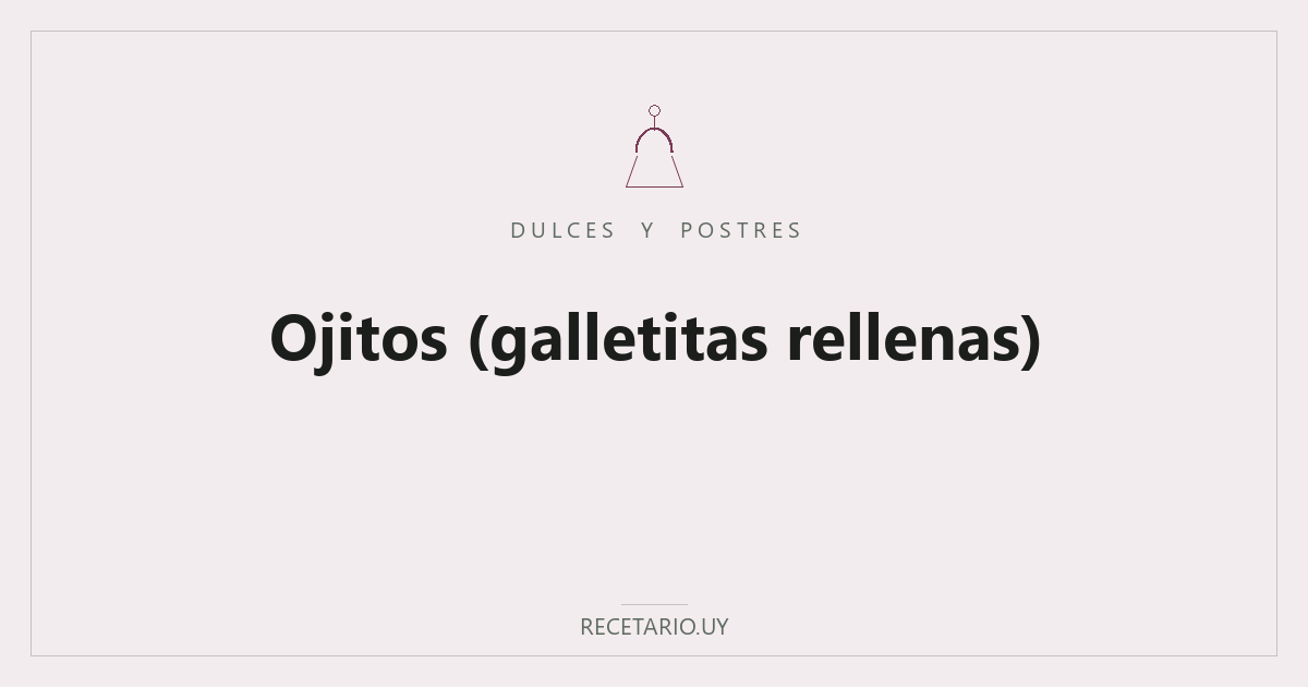 Ojitos (galletitas rellenas)