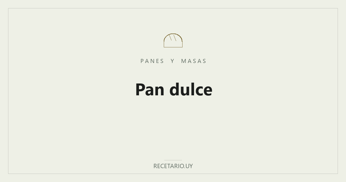Pan dulce