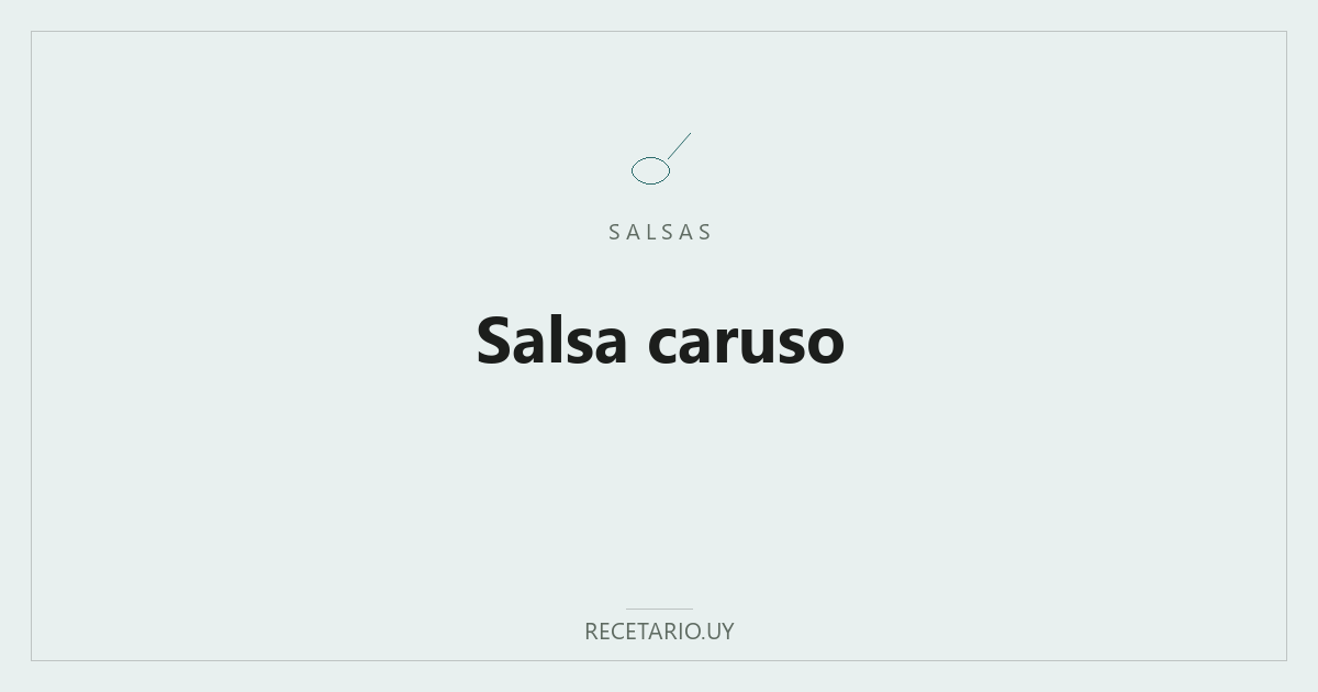Salsa caruso