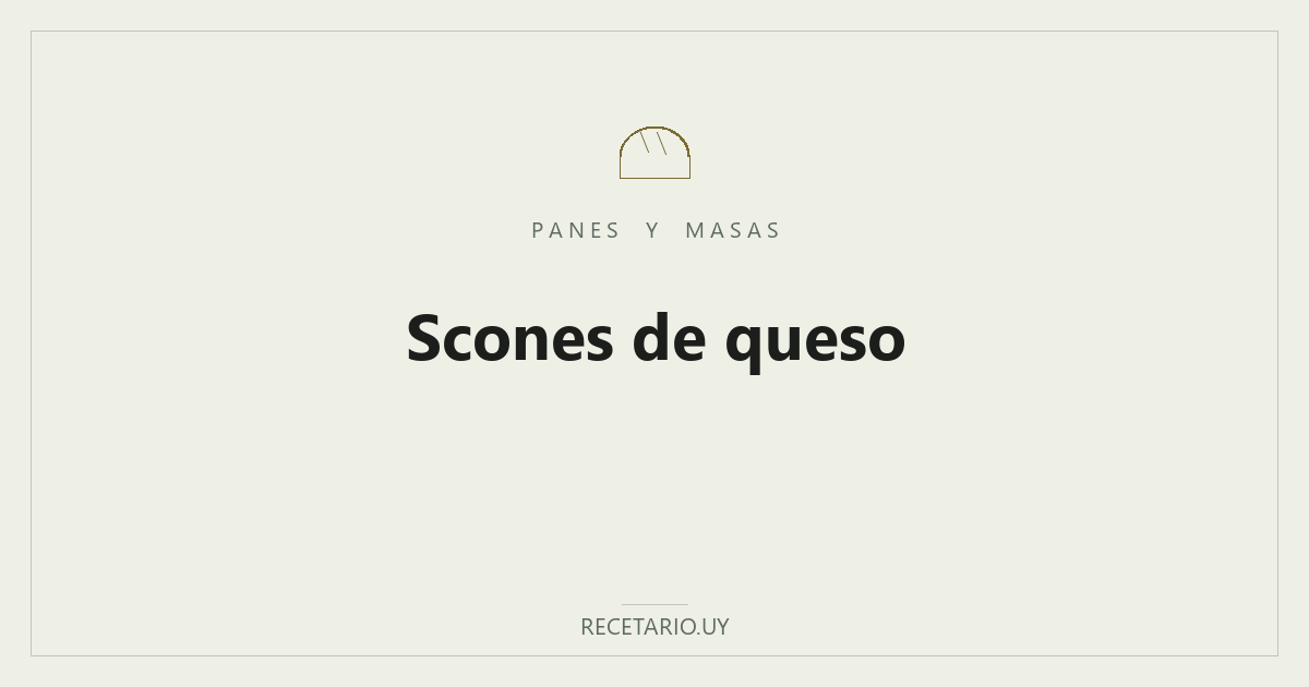 Scones de queso