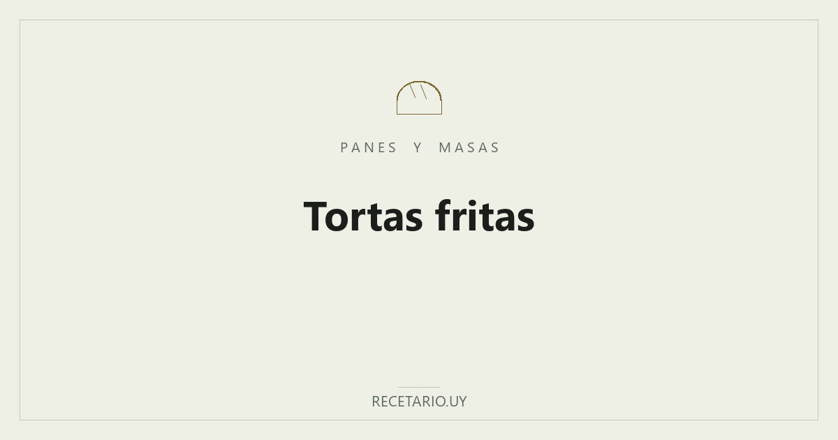 Tortas fritas