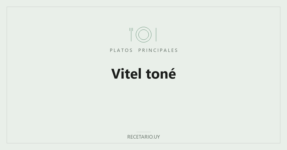 Vitel toné